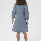 Ayna Dress (Blue/White stripe)