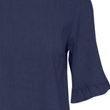 Luca ss blouse-navy