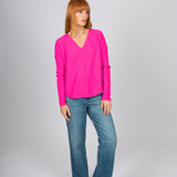 Princess Vee Curved hem Merino (Pink)