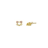 Cheesy mouse earring