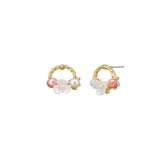 Flower Ring Bouquet earring(Pink)