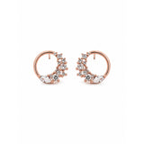 Gold Crystal Mina Earring