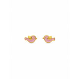 Pink Bird Studs