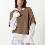 Celeste Alpaca Wool Vest - Oatmeal, Black, Charcoal