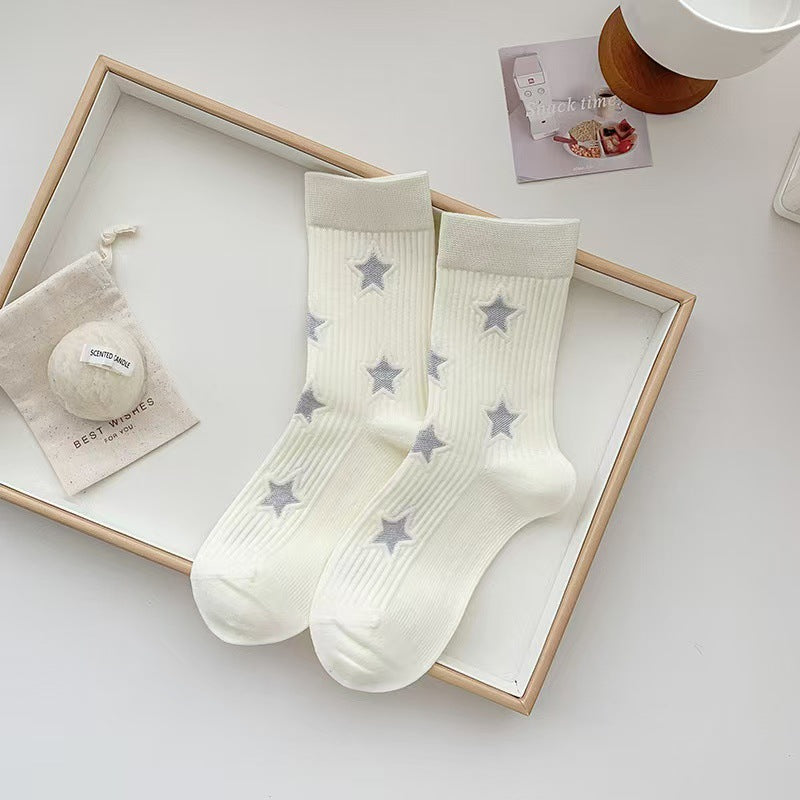 Cotton Star Crew Sock (3 colourways)