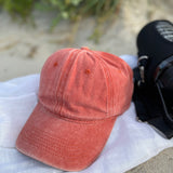 Vintage Washed Cap -burnt orange