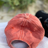 Vintage Washed Cap -burnt orange