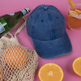 Vintage washed cap -ocean
