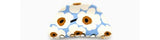 Flower Hair clips -4 colourways