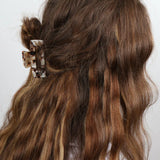 Claw Clip - Acetate Small Elongated Rectangle - Chai