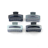 Large Denim Print Hair Clips