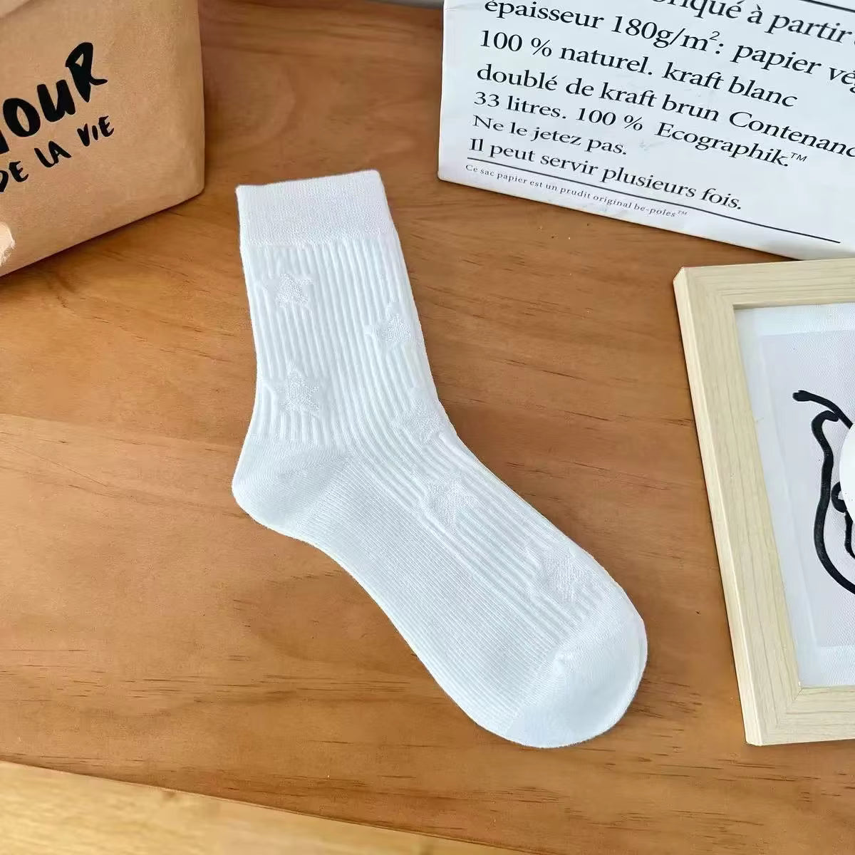 Cotton Star Crew Sock (3 colourways)