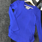 Cashews Merino Crew Tee -Sapphire