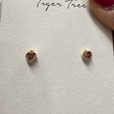 Pink Heart Mini Earrings