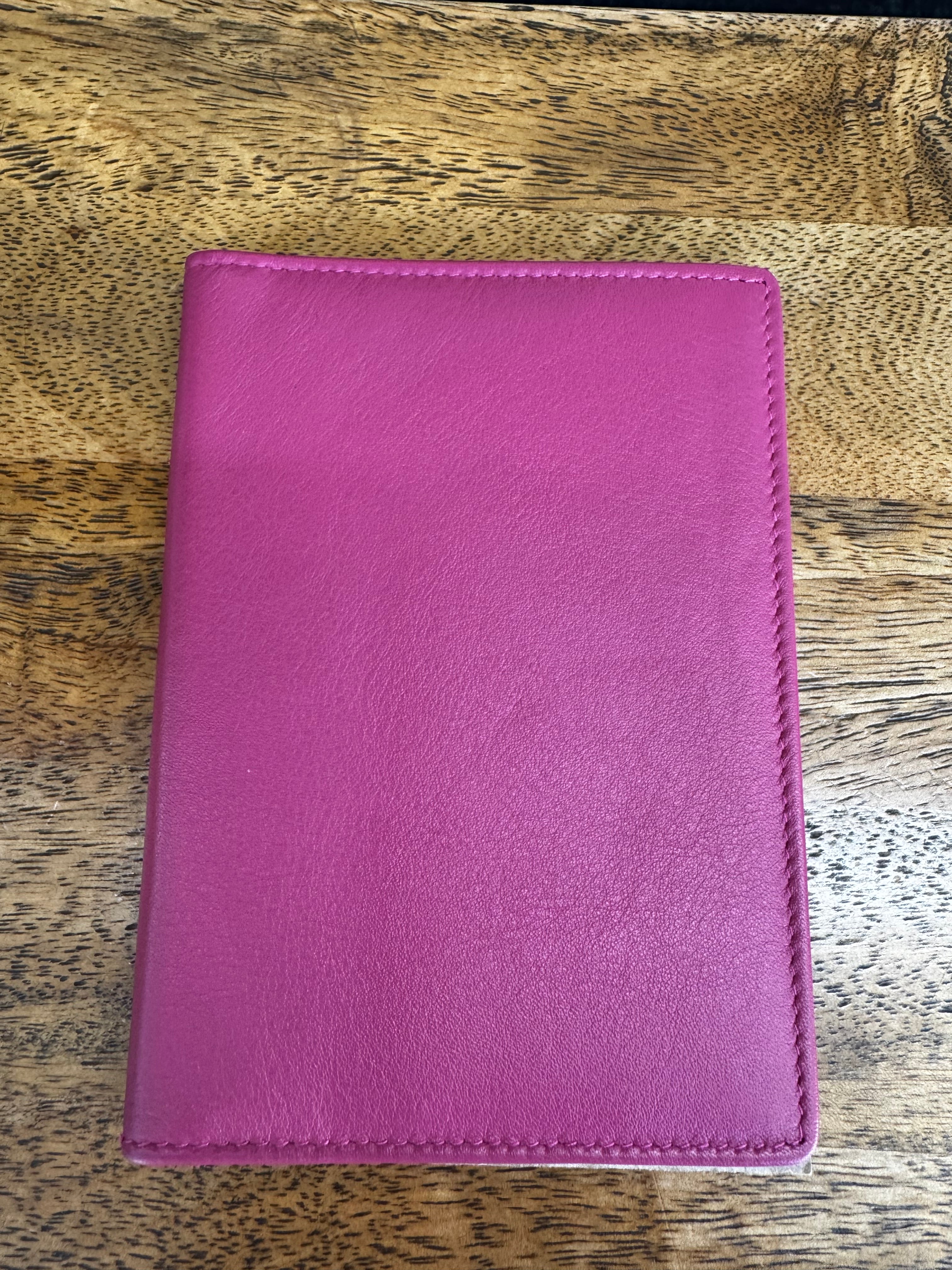 Passport Holder -Pink and Lime