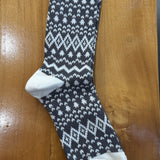 Nordic Pattern Socks (Charcoal)