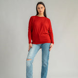 Ignite Merino Jumper -Chilli red