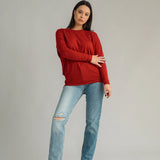 Ignite Merino Jumper -Chilli red