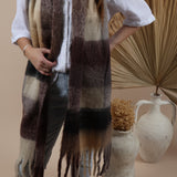 Fluffy Oversized Scarf - Alaska -Mocha