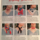 Square neck scarves in 6 colourways