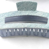 Large Denim Print Hair Clips