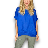 River Tee-cobalt