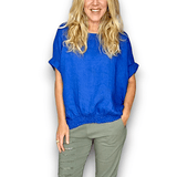 River Tee-cobalt