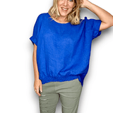 River Tee-cobalt
