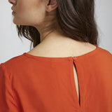 Main Short Sleeve Top-Pumpkin