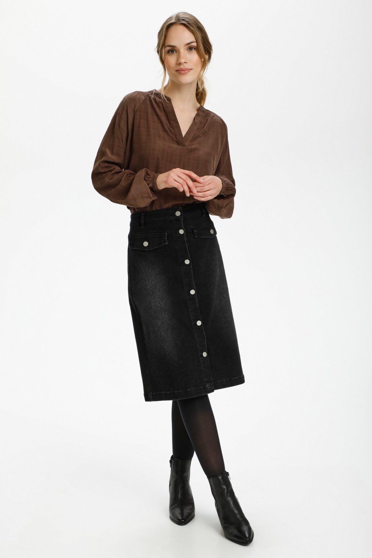 Denim Long Maxi Skirts Women | Denim High Waist Long Skirt | Black Denim  Skirt Long - Skirts - Aliexpress