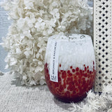 Vintage Confetti Candle - Red