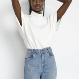 Elle Collar Blouse - White