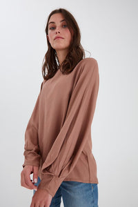 Elle Blouse - Soft Brown