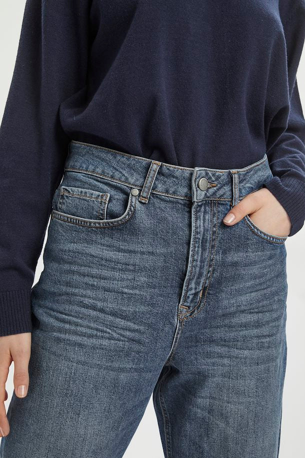 The Mom Jean - Medium Blue